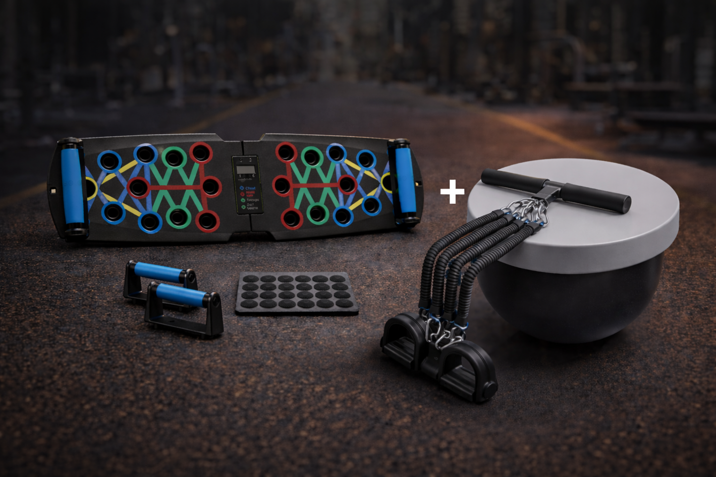 MOVERE Resistance-Band / Push-Up-Board Bunlde