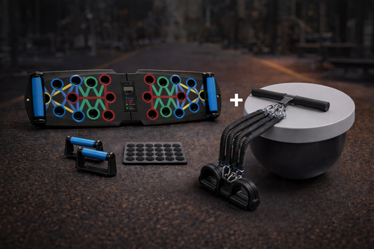 MOVERE Resistance-Band / Push-Up-Board Bunlde